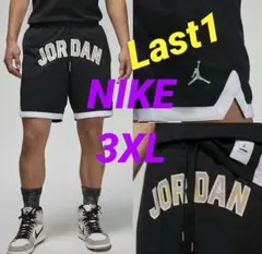 3XL ナイキ ジョーダン メッシュ ジャージ ショートパンツ NBAバスケ 黒