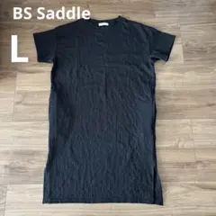 BS Saddle 半袖 ワンピース チュニック L ブラック
