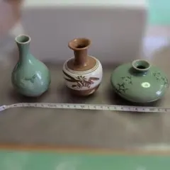 ミニ花瓶 3点セット 陶器 一輪挿し