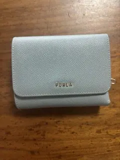 FURLA 二つ折り財布 ライトブルー