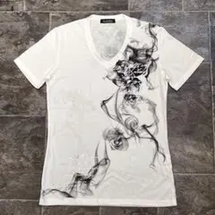 【新品/未使用】TORNADO MART スモーキープリントTシャツL白 Y2Kのサムネイル