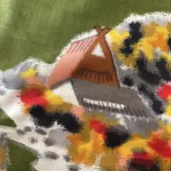 銘仙 長羽織 お家 カラフル ポップ アンティーク レトロ 大正ロマン リメイク