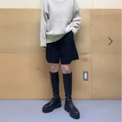 LOWRYS FARM ブラックショートパンツ F