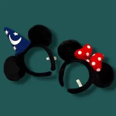 ディズニー ミッキー ミニー カチューシャ 2点セット