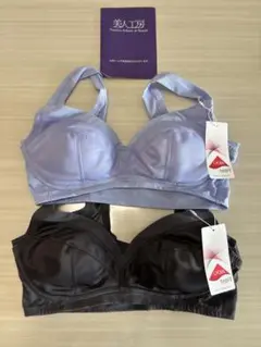 美人工房　消臭・速乾・接触冷感ノンワイヤーブラ2枚セット 新品未使用品