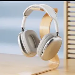 Bluetooth ヘッドホン　ワイヤレスヘッドフォン　シルバー　音楽　新品