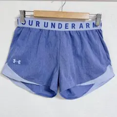 アンダーアーマー ショートパンツ S レディース トレーニングウェア 青ブルー