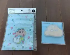 クレヨンしんちゃん ジッパーバッグと付箋セット　Seria　DAISO