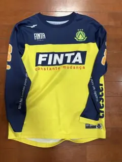 FINTA 長袖シャツ イエロー/ネイビー