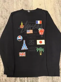 Stussy XL ブラック スウェット トレーナー