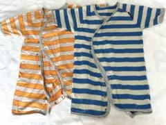 ロンパース　半袖　双子　2枚セット　50〜70