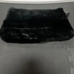 AZUL黒いファークラッチバッグ