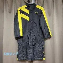 プーマ　ベンチコート 130cm 黒/黄