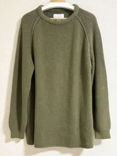 nanamica ナナミカ オリーブ ニット コットンのサムネイル