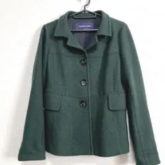 CARA O CRUZ ダークグリーン ピーコート　レリアン