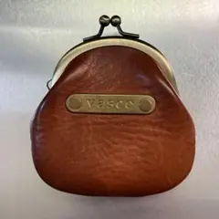 vasco がま口 コインケース ブラウン