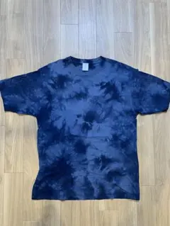 BROAD AXE 青系　タイダイ柄 Tシャツ Lサイズ