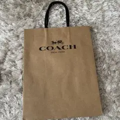 COACH クラフトブラウン ショッピングバッグ小
