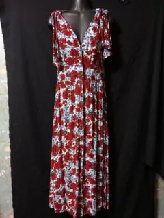 ZARA　ザラ　ロングワンピース　マキシワンピース　花柄　Мサイズ