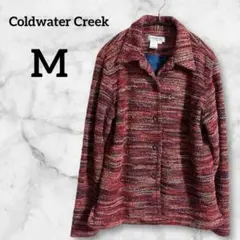 Coldwater Creek 【M】ボタン付きジャケット レッド系 海外古着