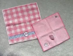 ちいかわ ハンドタオル 2枚セット ピンク 新品未使用 タグ付き 公式