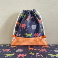 34 給食袋　ランチョンマット　ハンドメイド