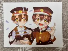 地縛少年花子くん　模写　ファンアート　手描く