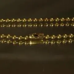 真鍮製ブラス4mm☆50cm☆ネックレスボールチェーン☆超太ボール 