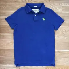 Abercrombie & Fitch メンズ ポロシャツ XXL 無地　青のサムネイル
