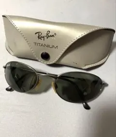 Ray-Ban チタン サングラス ケース付き