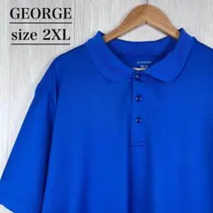 GEORGE ポロシャツ ロイヤルブルー 2XLのサムネイル