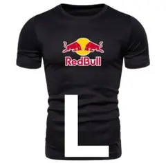 【セット割対象商品】レッドブル　フロントロゴ　半袖Tシャツ　黒　ブラック　M&L