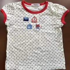 ファミリア　familiar 半袖　Tシャツ　水玉　100サイズ