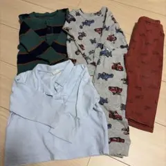 80 男の子 まとめ売り 4点 GAP H&M 西松屋 カーズ パジャマ 長袖