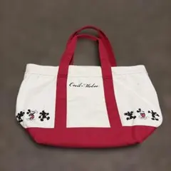 ミッキーマウス刺繍2WAYトートバッグ　セシルマクビー