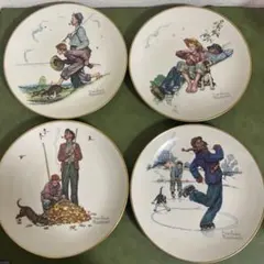 vintageラグ、ブランケット マルチカバー、画家 ノーマンロックウェル158 vintageラグ、ブランケット マルチカバー、画家 ノーマンロック