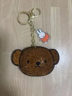 ミッフィー ボリス ラインストーン キーホルダー