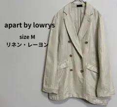 apart by lowrys ダブルジャケット麻混リネン レーヨン ベージュMのサムネイル