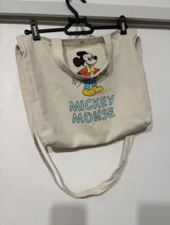 ミッキーマウス トートバッグ キャンバス