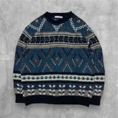 Vintage moreno martini M 柄ニット　セーター