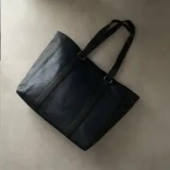 マイケルコース PVC レザー トートバッグ モノグラム バイカラー ネイビー