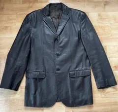 【美品】COMME CA ISM 本物 革 L 濃茶