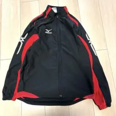Mizuno ジップアップジャケット Mサイズ 黒/赤2287番
