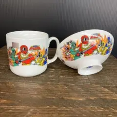 新品未使用　超力戦隊オーレンジャーマグカップとお茶碗のセット売り