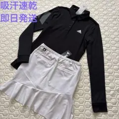 XS 新品定価23650円　アディダスゴルフ　レディース　セットアップ　黒白