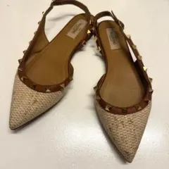 VALENTINO ロックスタッズ　フラットシューズ