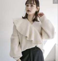 mystic マルチカラー付きニット