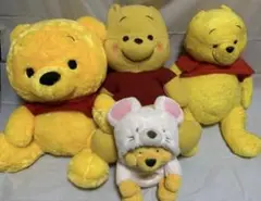 ぷーさんBIGぬいぐるみ　4体セット