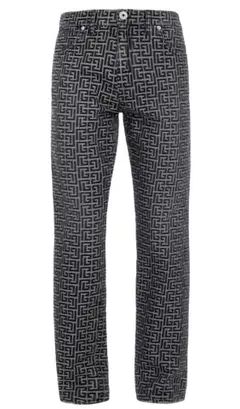 BALMAIN モノグラム ジャガード デニムジーンズのサムネイル