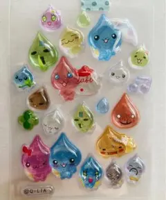 しずくちゃんB ミニ　ボンボンドロップシール　おすそ分け